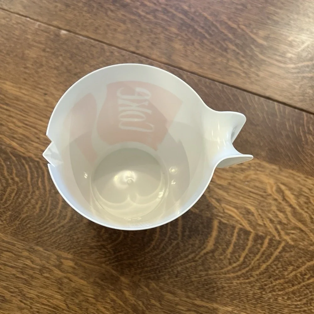 Coca Cola Plastic Pitcher 5.5 Cups faded on one‎ side